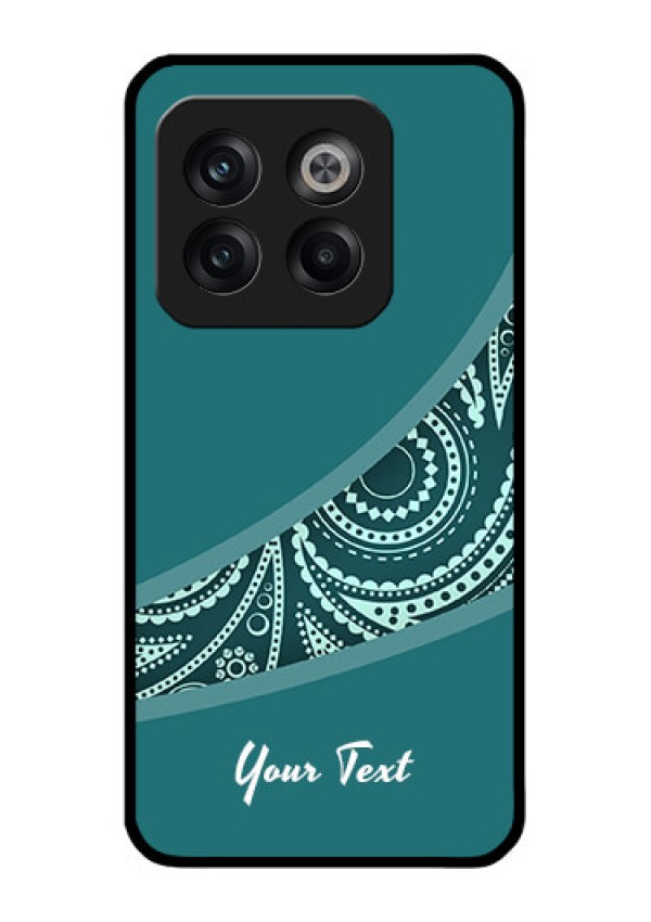 OnePlus 10T 5G Photo Printing on Glass Case - semi visible floral Design