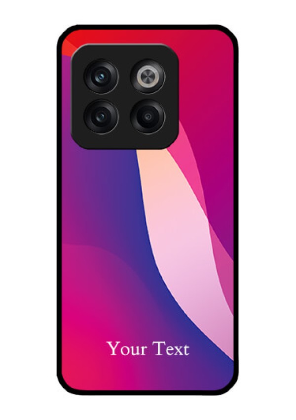 OnePlus 10T 5G Personalized Glass Phone Case - Digital abstract Overlap Design