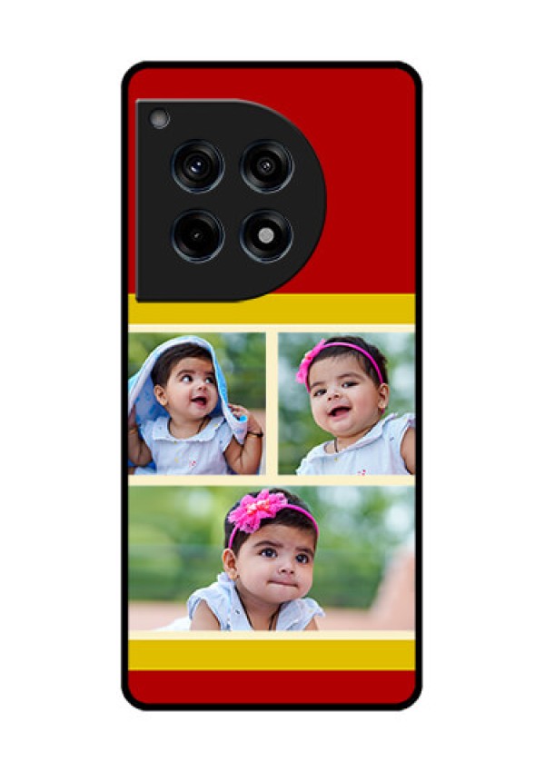 Oneplus 12R 5G Custom Glass Phone Case - Multiple Pic Upload Design
