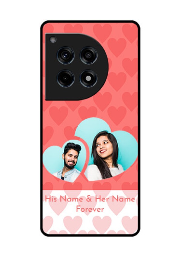 Oneplus 12R 5G Custom Glass Phone Case - Couple Pic Upload Design