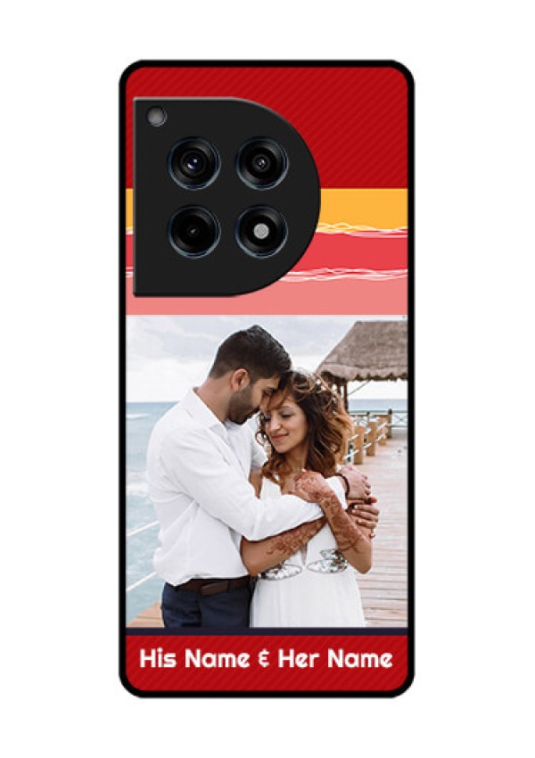 Oneplus 12R 5G Custom Glass Phone Case - Colorful Case Design