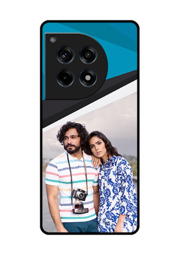 Oneplus 12R 5G Custom Glass Phone Case - Simple Pattern Photo Upload Design