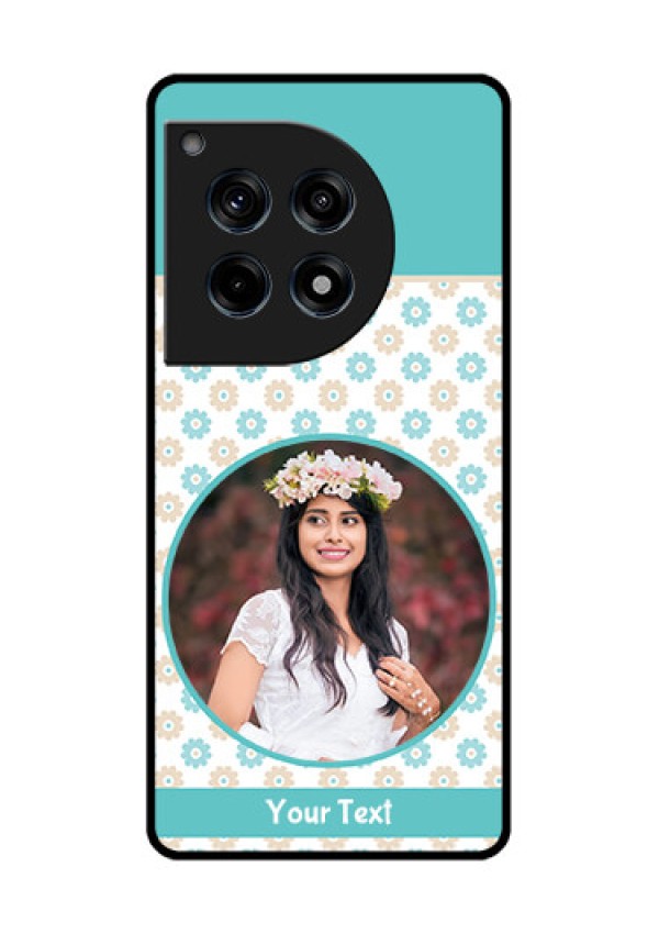 Oneplus 12R 5G Custom Glass Phone Case - Beautiful Flowers Design