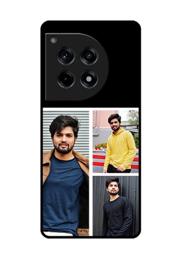 Oneplus 12R 5G Custom Glass Phone Case - Upload Multiple Picture Design