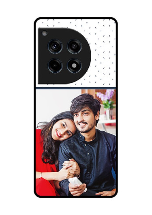 Oneplus 12R 5G Custom Glass Phone Case - Premium Dot Design