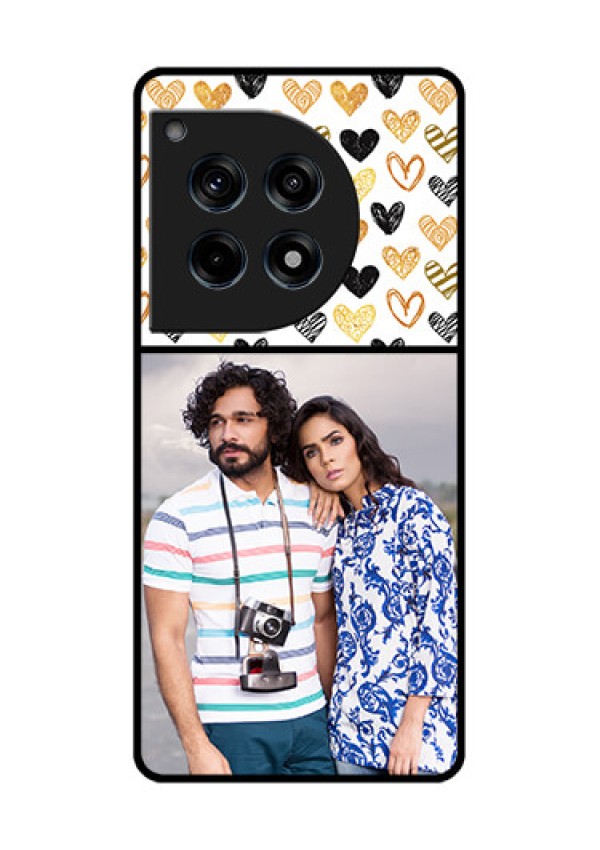Oneplus 12R 5G Custom Glass Phone Case - Love Symbol Design