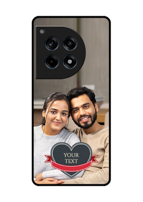 Oneplus 12R 5G Custom Glass Phone Case - Just Married Couple Design