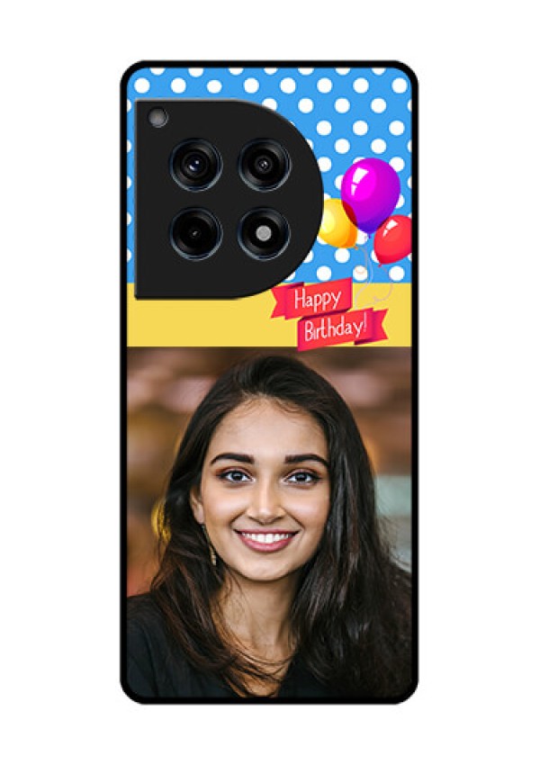 Oneplus 12R 5G Custom Glass Phone Case - Happy Birthday Design