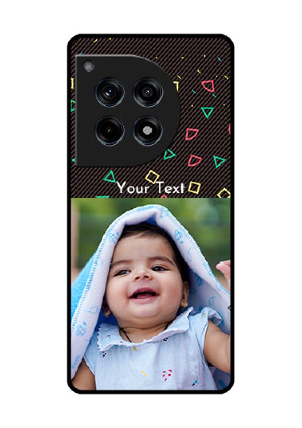 Oneplus 12R 5G Custom Glass Phone Case - With Confetti Birthday Design