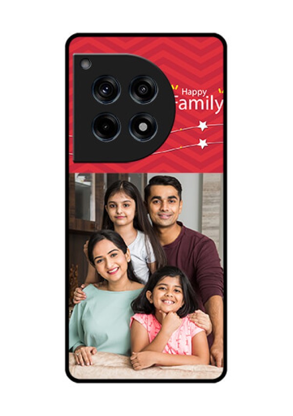 Oneplus 12R 5G Custom Glass Phone Case - Happy Family Design