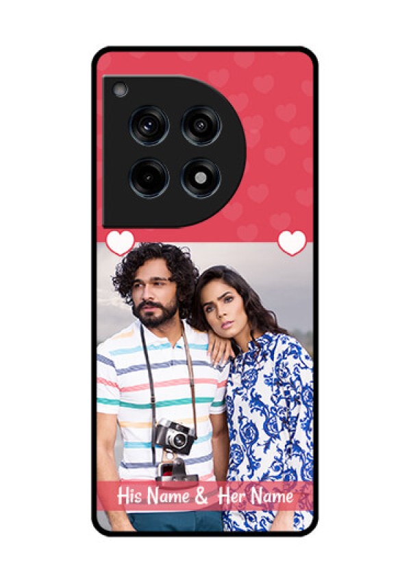 Oneplus 12R 5G Custom Glass Phone Case - Simple Love Design