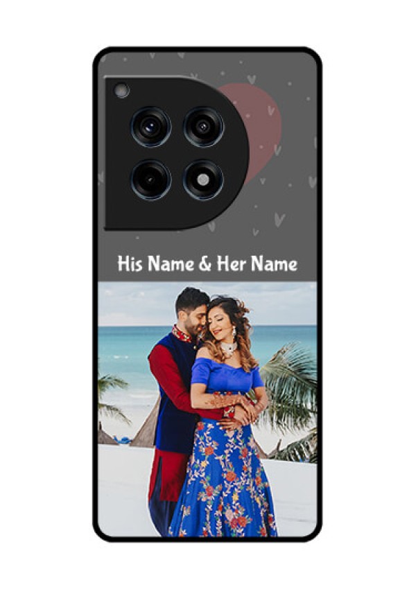 Oneplus 12R 5G Custom Glass Phone Case - Buy Love Design With Photo Online