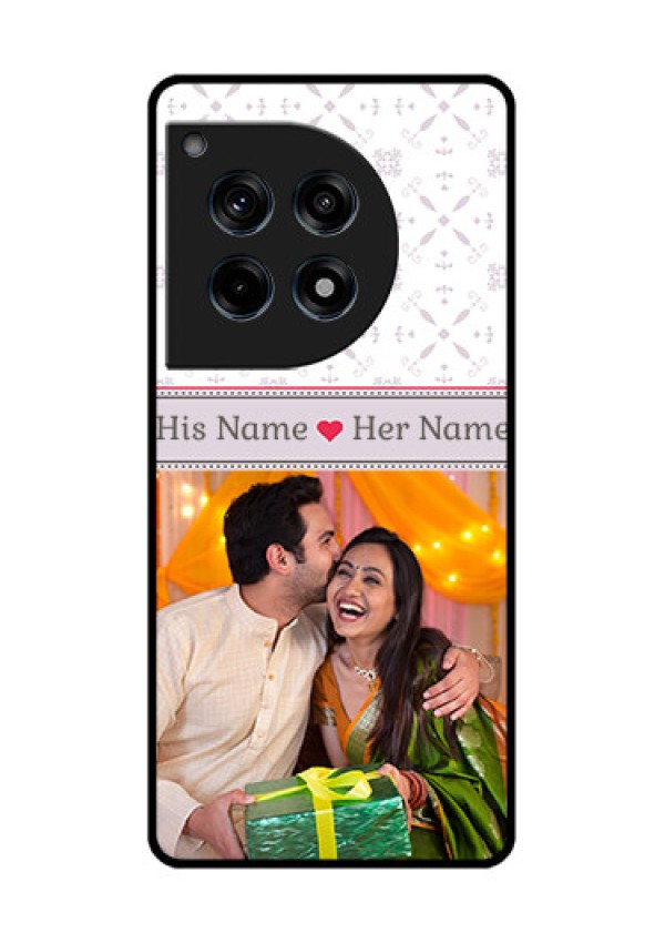 Oneplus 12R 5G Custom Glass Phone Case - With Photo And Ethnic Design