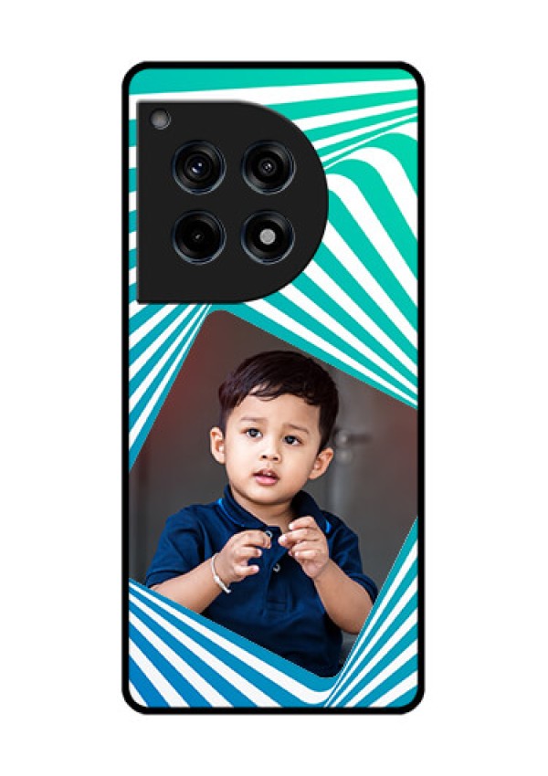 Oneplus 12R 5G Custom Glass Phone Case - Abstract Spiral Design