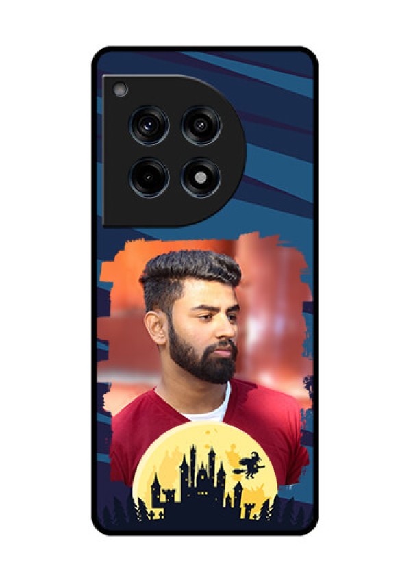 Oneplus 12R 5G Custom Glass Phone Case - Halloween Witch Design