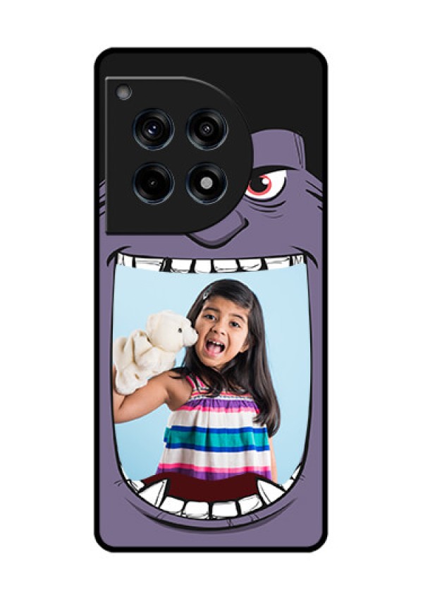 Oneplus 12R 5G Custom Glass Phone Case - Angry Monster Design