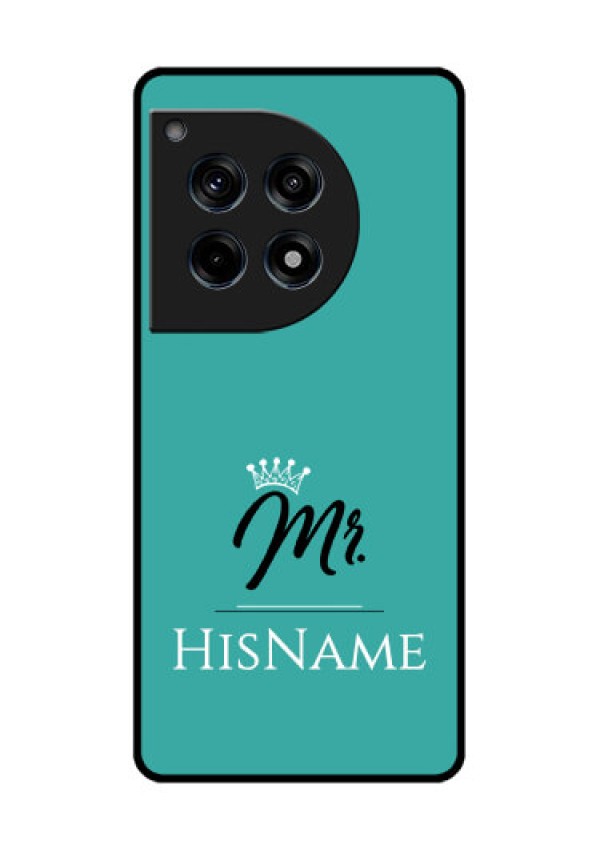 Oneplus 12R 5G Custom Glass Phone Case - Mr With Name Design