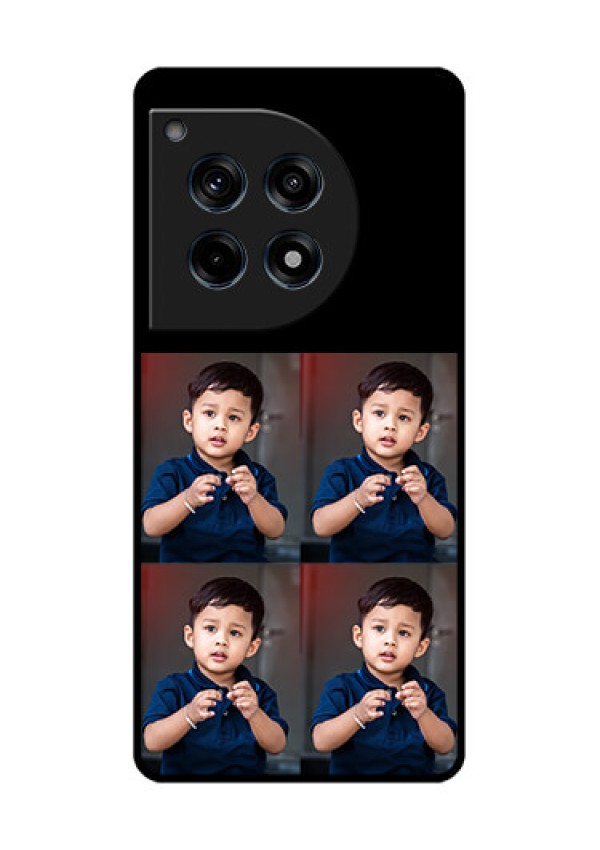 Oneplus 12R 5G Custom Glass Phone Case - 4 Image Holder Design