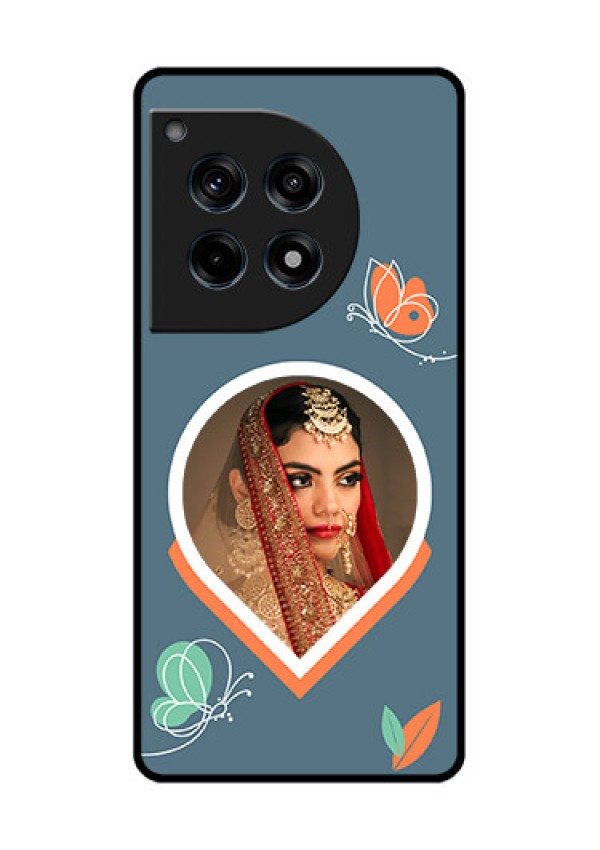 Oneplus 12R 5G Custom Glass Phone Case - Droplet Butterflies Design