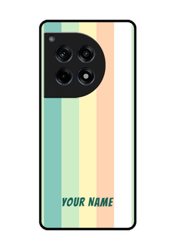 Oneplus 12R 5G Custom Glass Phone Case - Multi - Colour Stripes Design