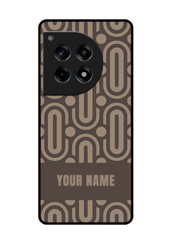 Oneplus 12R 5G Custom Glass Phone Case - Captivating Zero Pattern Design