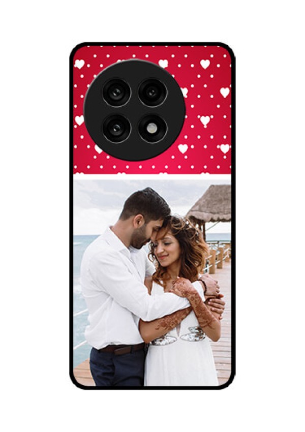 OnePlus 13R 5G Custom Glass Phone Case - Hearts Mobile Case Design