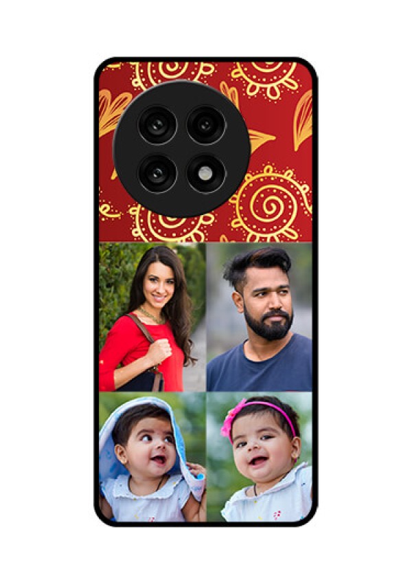 OnePlus 13R 5G Custom Glass Phone Case - 4 Image Traditional Design