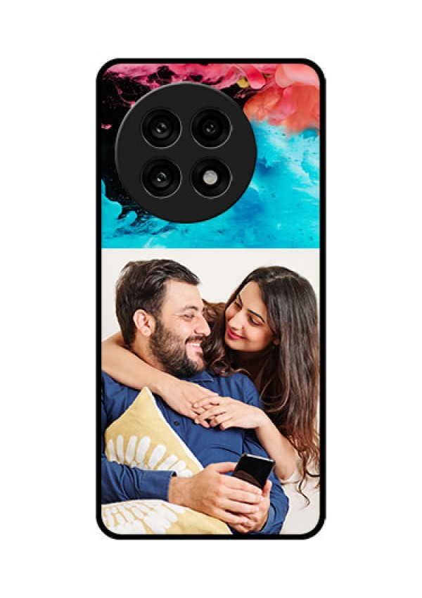 OnePlus 13R 5G Custom Glass Phone Case - Quote With Acrylic Painting Design