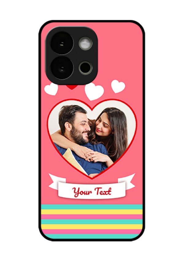 OnePlus 13s 5G Custom Glass Phone Case - Love Shapes Doodle Design