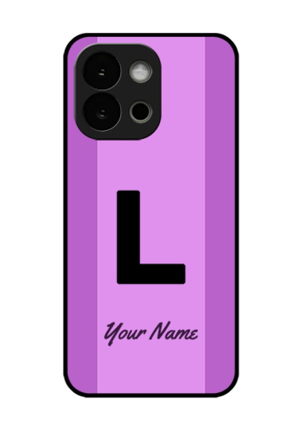 OnePlus 13s 5G Custom Glass Phone Case - Tricolor Custom Text Design