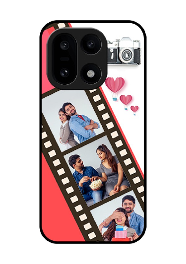 OnePlus 15 5G Custom Glass Phone Case - 3 Image Holder With Film Reel