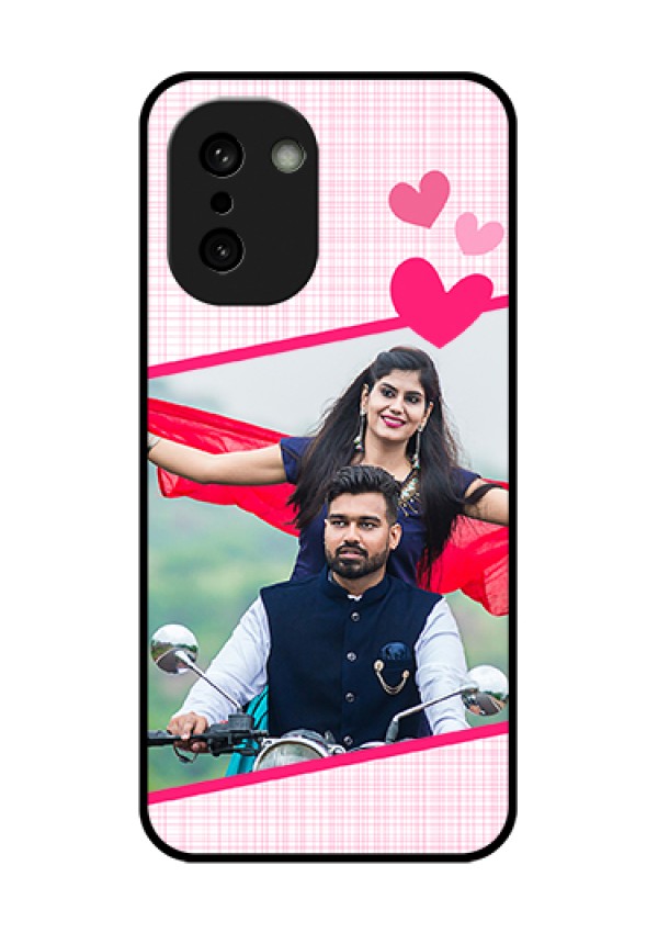 OnePlus 15R 5G Custom Glass Phone Case - Love Shape Heart Design