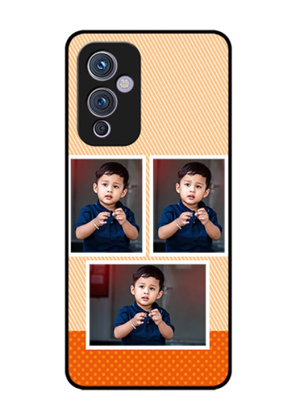 Oneplus 9 5G Photo Printing on Glass Case - Bulk Photos Upload Design