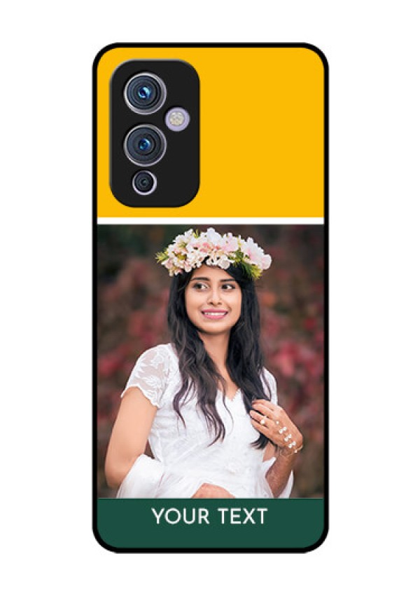 Oneplus 9 5G Photo Printing on Glass Case - Love You Design