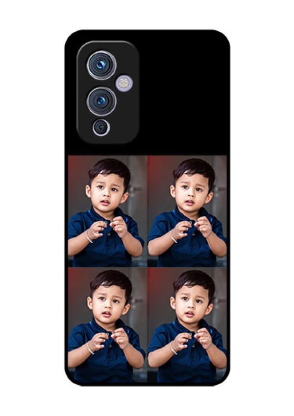 Oneplus 9 5G 4 Image Holder on Glass Mobile Cover