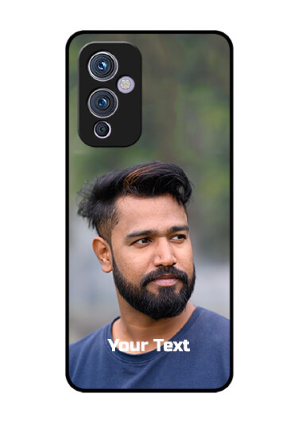Oneplus 9 5G Glass Mobile Cover: Photo with Text