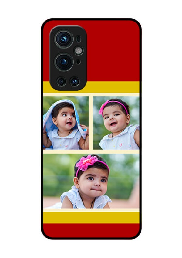 Oneplus 9 Pro 5G Custom Glass Mobile Case - Multiple Pic Upload Design