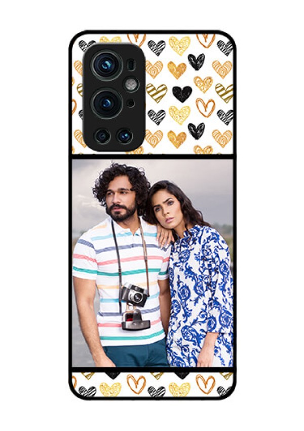 Oneplus 9 Pro 5G Photo Printing on Glass Case - Love Symbol Design