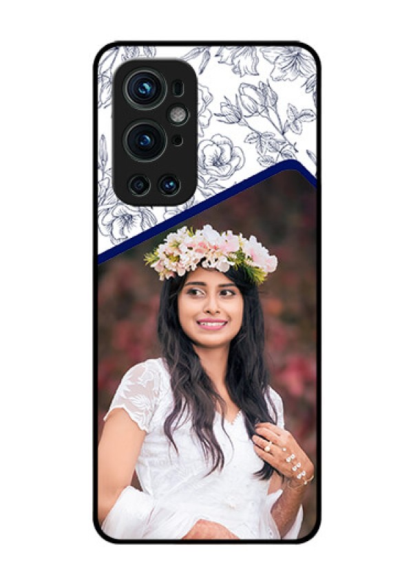 Oneplus 9 Pro 5G Personalized Glass Phone Case - Premium Floral Design