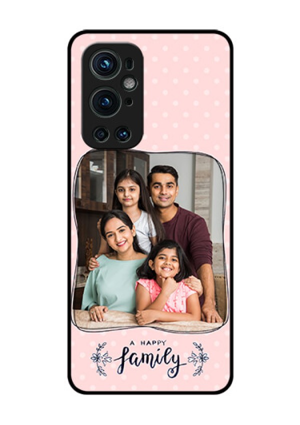 Oneplus 9 Pro 5G Custom Glass Phone Case - Family with Dots Design