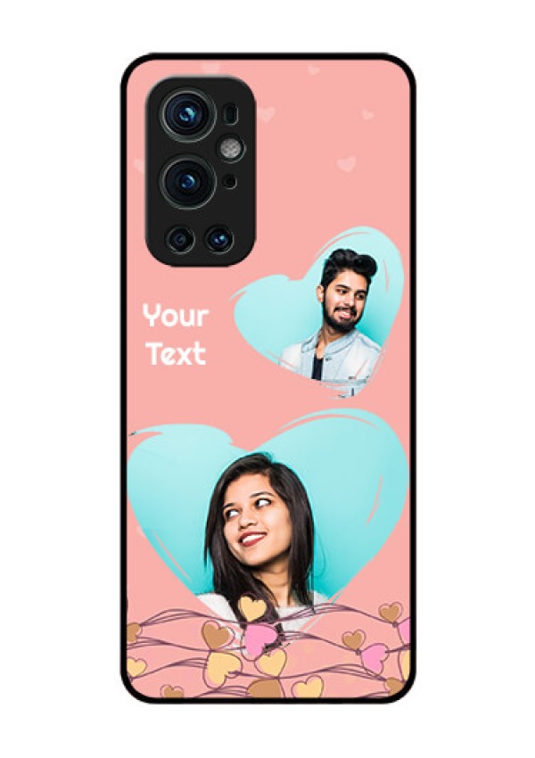 Oneplus 9 Pro 5G Custom Glass Mobile Case - Love Doodle Design