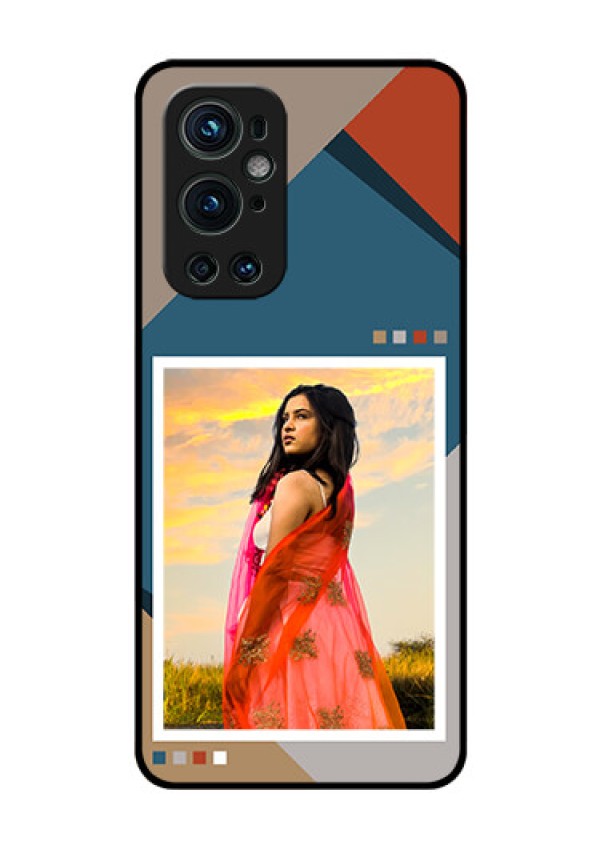 OnePlus 9 Pro 5G Personalized Glass Phone Case - Retro color pallet Design