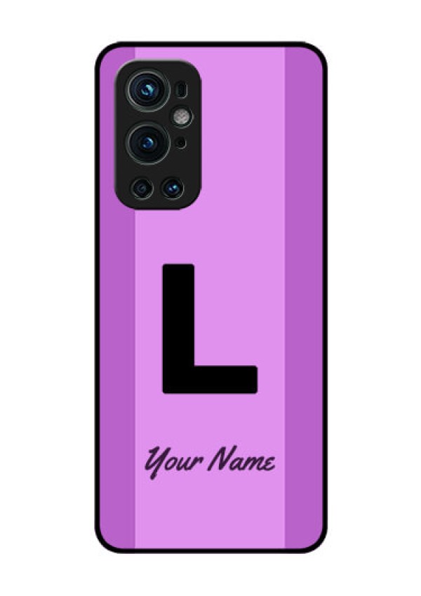 OnePlus 9 Pro 5G Custom Glass Phone Case - Tricolor custom text Design