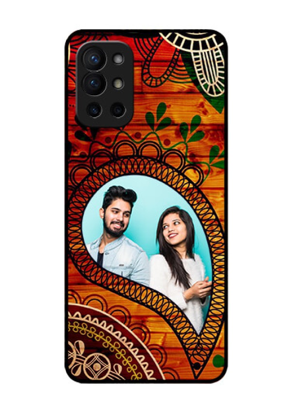 Oneplus 9R 5G Personalized Glass Phone Case - Abstract Colorful Design
