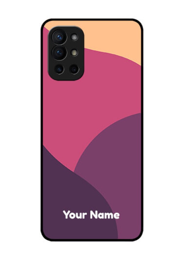 OnePlus 9R 5G Custom Glass Phone Case - Mixed Multi-colour abstract art Design