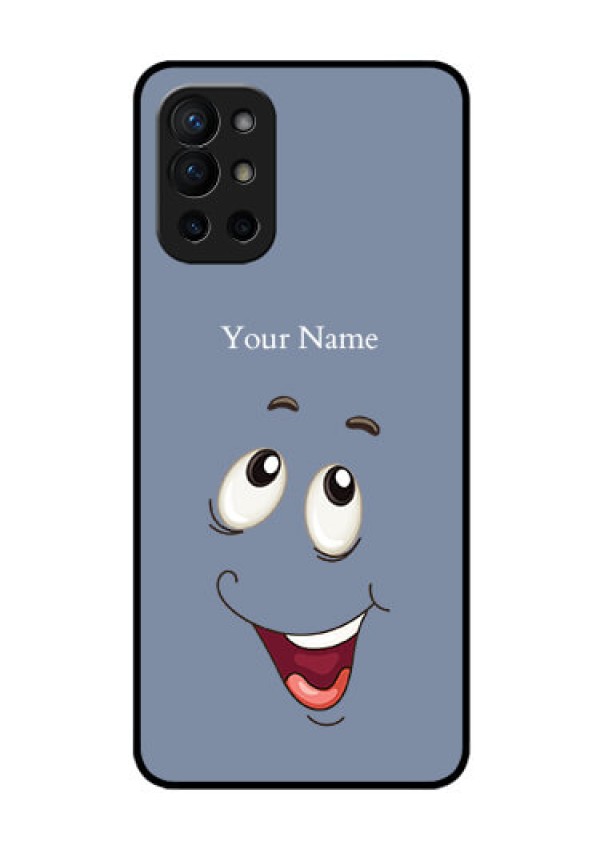 OnePlus 9R 5G Photo Printing on Glass Case - Laughing Cartoon Face Design