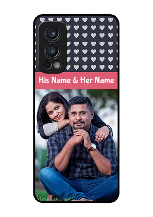 Oneplus Nord 2 5G Custom Glass Mobile Case  - Love Symbols Design