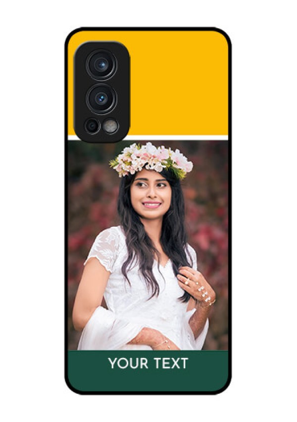 Oneplus Nord 2 5G Photo Printing on Glass Case  - Love You Design