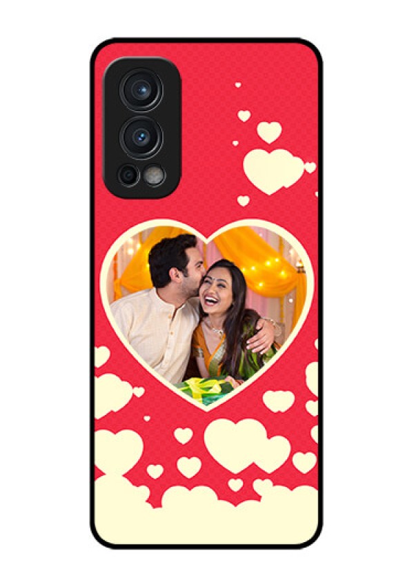 Oneplus Nord 2 5G Custom Glass Mobile Case  - Love Symbols Phone Cover Design