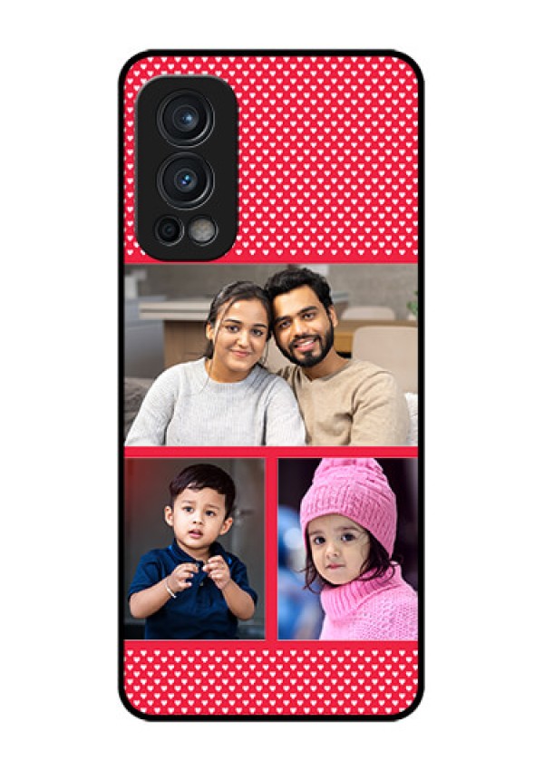 Oneplus Nord 2 5G Personalized Glass Phone Case  - Bulk Pic Upload Design